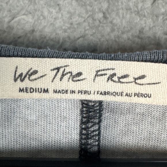 We The Free Arielle Camo Print Long Sleeve Tee Shirt Oversized Slouch Fit M Fall - Picture 9 of 10